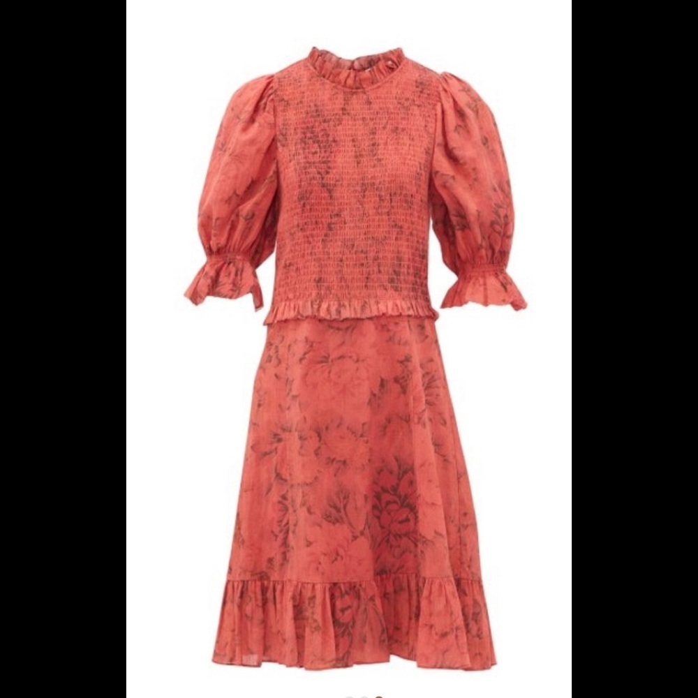 Sea Mimi Smocked Floral Print Dress